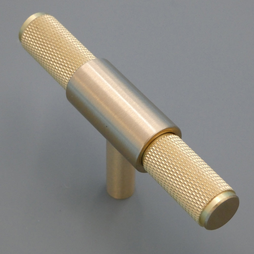 
                  
                    Chrome Brass T-Knob Drawer and Cabinet Handle
                  
                