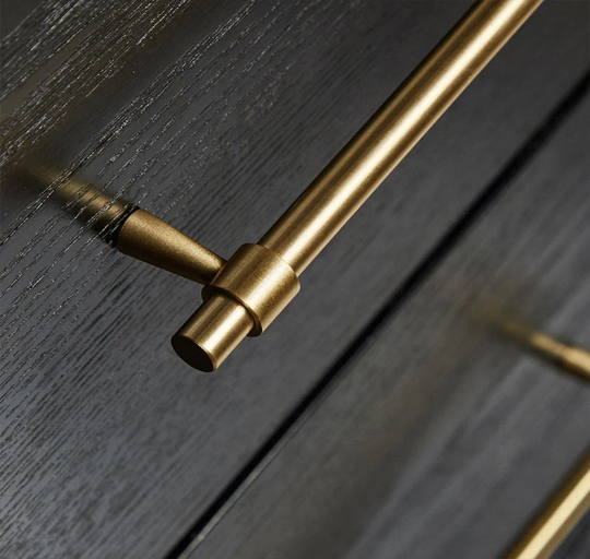 
                  
                    Solid Satin Brass Drawer Pulls Modern Drawer Handles
                  
                