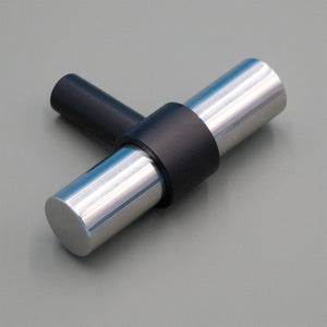 
                  
                    Stainless Steel and Black- Bar Modern Brass Cabinet Drawer Pull, Stainless Steel Kitchen Drawer Handle
                  
                