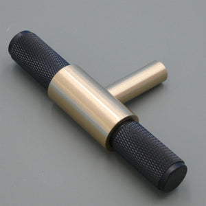 
                  
                    Satin Brass T-Knob Drawer and Cabinet Handle
                  
                