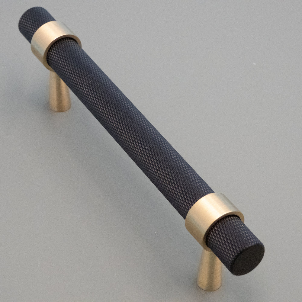 
                  
                    Black and Gold Knurled - Brass Cabinet Pulls
                  
                