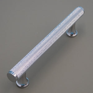 
                  
                    Chrome Knurled - Brass Pull, Knurled Cabinet Handles, Solid Brass Bar Handles & Pulls, Brass Cabinet Hardware
                  
                