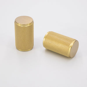 
                  
                    Gold Knurled - Brass Pull, Knurled Cabinet Handles, Solid Brass Bar Handles & Pulls, Brass Cabinet Hardware
                  
                