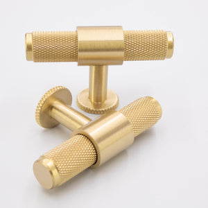 
                  
                    Solid Brass Knurled Drawer Pulls and Knobs T-bars Drawer Handles
                  
                