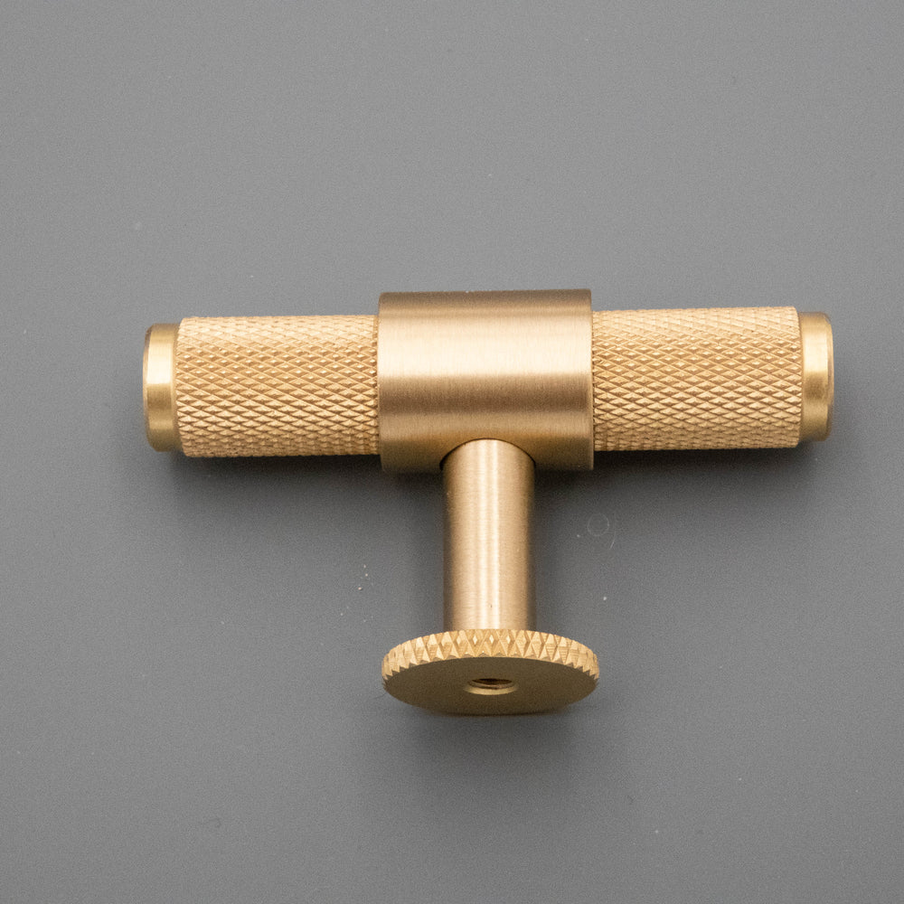 
                  
                    Solid Brass Knurled Drawer T-Bars and Pulls Drawer Handles
                  
                