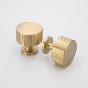 
                  
                    Modern Solid Satin Stripped -  Solid Brass Drawer Pulls and Knobs Cabinet Handles, Kitchen Hardware
                  
                