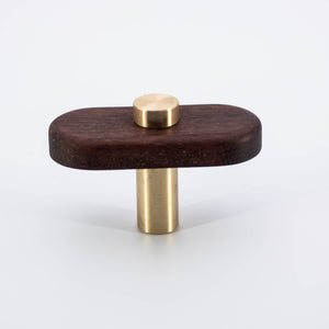 
                  
                    Luke - Walnut Wood and Brass Cabinet Knobs and Drawer Pulls
                  
                