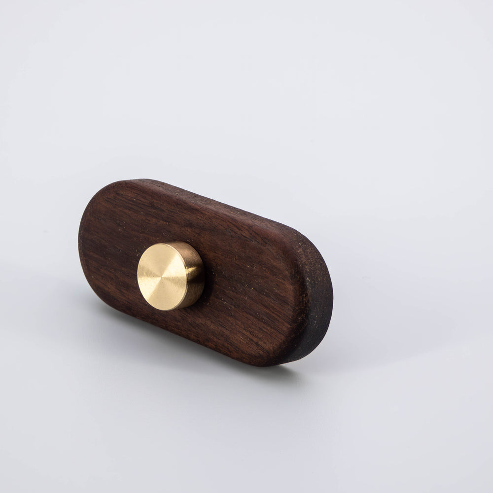 
                  
                    Luke - Walnut Wood and Brass Cabinet Knobs and Drawer Pulls
                  
                