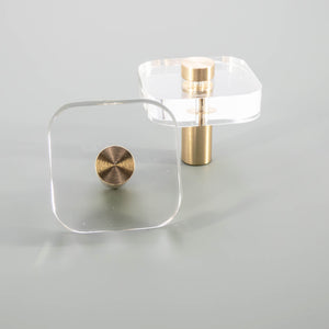 
                  
                    Akryl - Clear Acrylic and Brass Cabinet and Drawer Pulls
                  
                