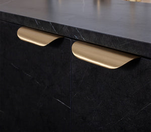 
                  
                    Invisible  Cabinet Pull - Satin Brass Kitchen Handle
                  
                