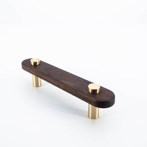 
                  
                    Luke - Walnut Wood and Brass Cabinet Knobs and Drawer Pulls
                  
                