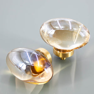 
                  
                    Hyalos - Oval Clear Glass Cabinet Knob
                  
                