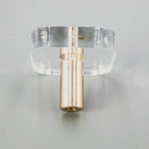 
                  
                    Akryl - Clear Acrylic and Brass Cabinet T-Bar and Pull
                  
                