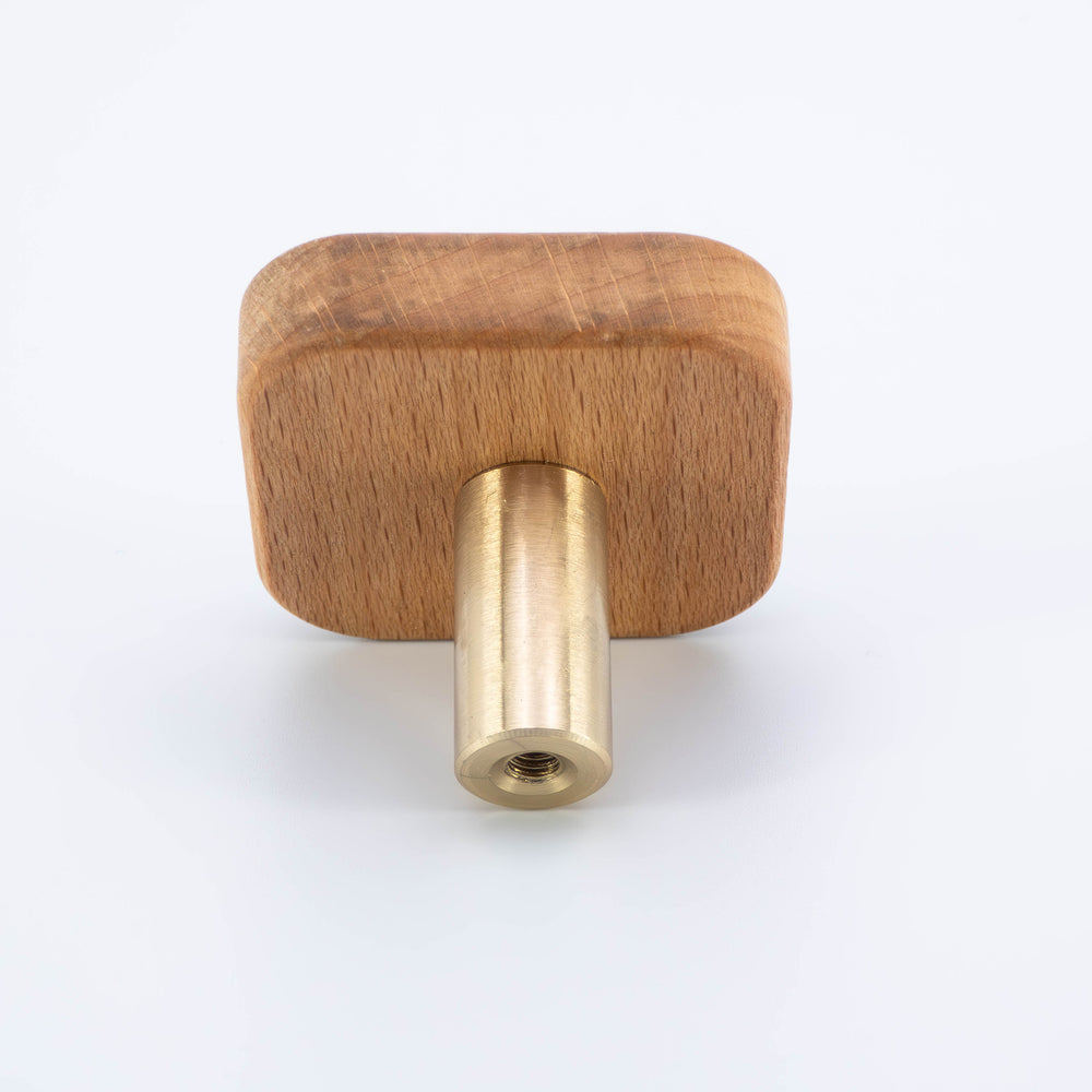 
                  
                    Legno - Beech Wood and Brass Cabinet T-Bar and Pull
                  
                