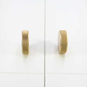 
                  
                    Luna - Round Knurled Brushed Brass Cabinet Knob
                  
                