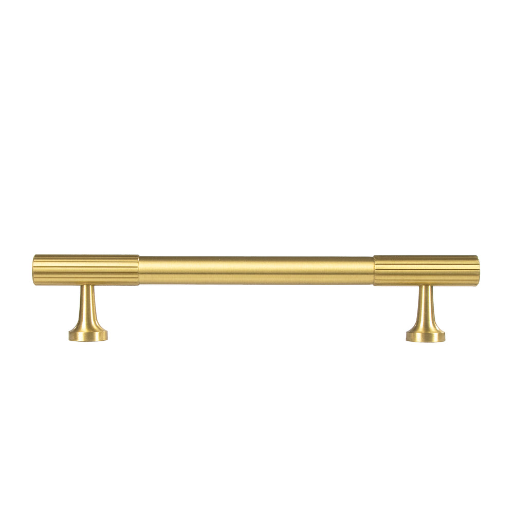 
                  
                    Brando - Modern Solid Brass Cabinet T-Bar and Pull with Linear Accent
                  
                