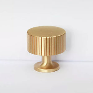 
                  
                    Brando - Modern Solid Brass Cabinet Knob and Pull with Linear Accent
                  
                