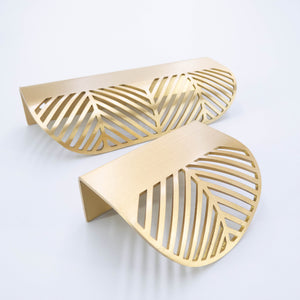 
                  
                    Invisible Satin Brass Cabinet Pulls - Drawer Pulls
                  
                