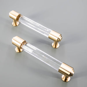 
                  
                    Akryl - Clear Acrylic and Brass Cabinet T-Bar and Pull
                  
                