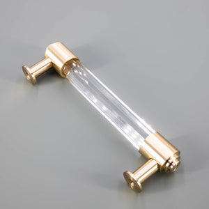 
                  
                    Akryl - Clear Acrylic and Brass Cabinet T-Bar and Pull
                  
                