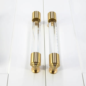 
                  
                    Akryl - Clear Acrylic and Brass Cabinet and Drawer Pulls
                  
                