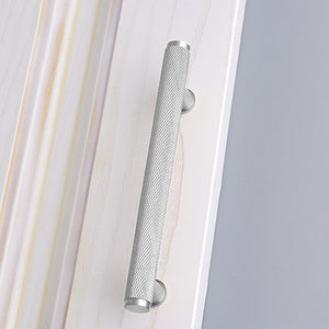 
                  
                    Chrome Knurled - Brass Pull, Knurled Cabinet Handles, Solid Brass Bar Handles & Pulls, Brass Cabinet Hardware
                  
                