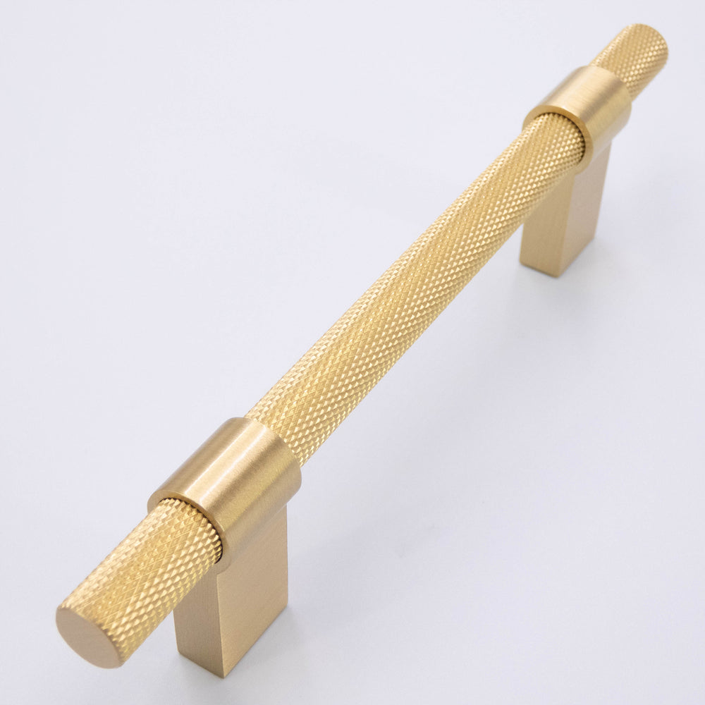 
                  
                    Solid Brass Knurled Cabinet T-Bars Kitchen Pulls and Handles, Kitchen Cabinet Hardware
                  
                