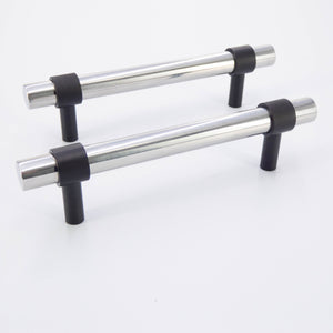 
                  
                    Stainless steel Cabinet Pull with Black rings
                  
                