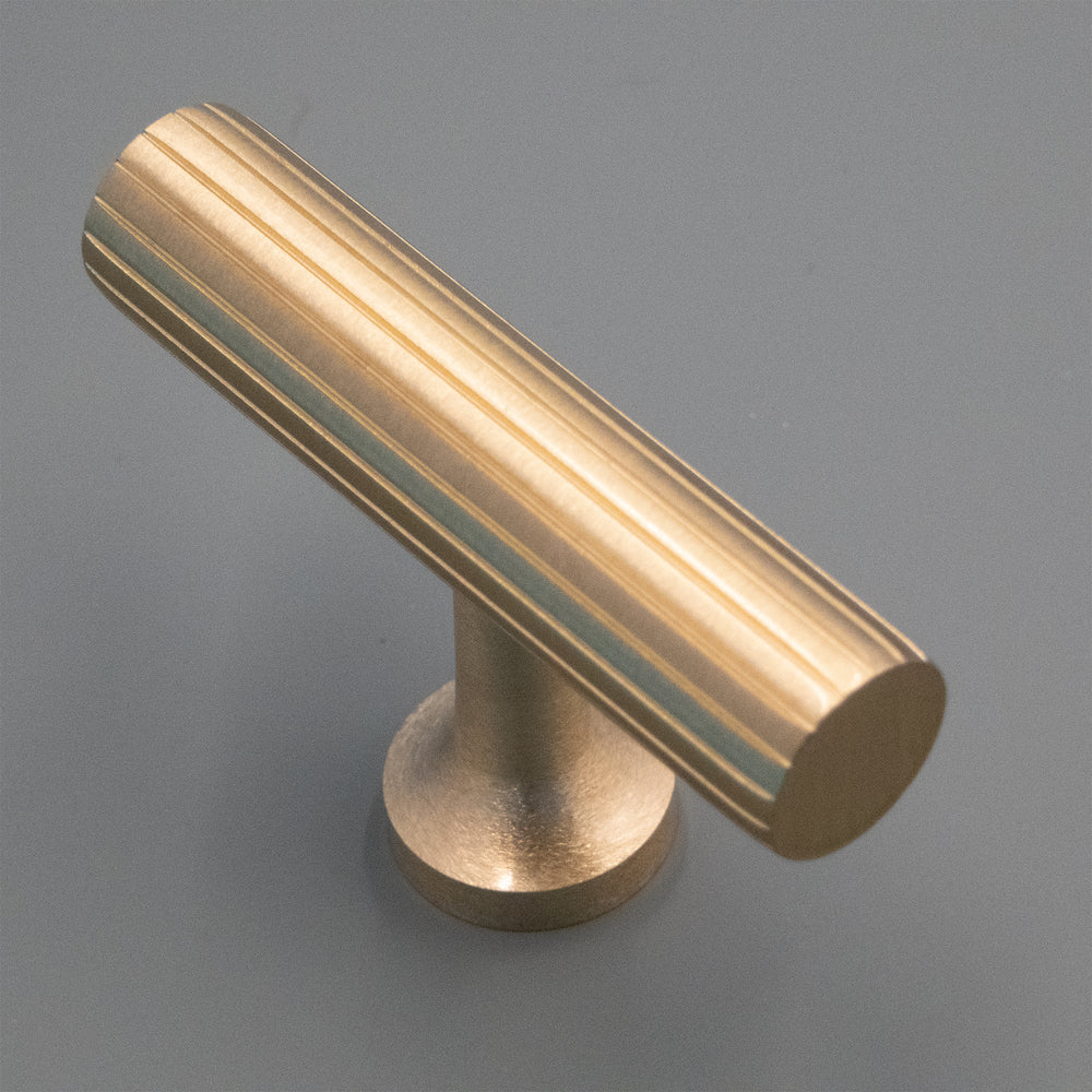 
                  
                    Modern Solid Satin Stripped -  Solid Brass Drawer Pulls and Knobs Cabinet Handles, Kitchen Hardware
                  
                