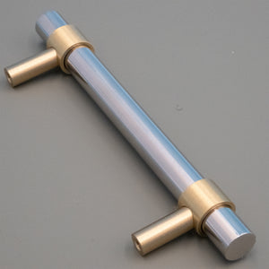 
                  
                    Stainless Steel T- Bar Modern Brass Cabinet Drawer Pull, Stainless Steel Kitchen Drawer Handle 2"
                  
                