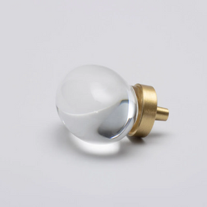 
                  
                    Hyalos - Oval Clear Glass Cabinet Knob
                  
                