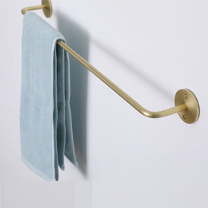 
                  
                    Towel bar with hanging towel
                  
                